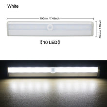 Load image into Gallery viewer, 6/10 LEDs PIR LED Motion Sensor Light Cupboard Wardrobe Bed Lamp LED Under Cabinet Night Light For Closet Stairs Kitchen